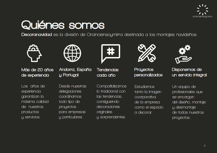 Servicios que ofrece Decoranavidad y Oroinciensoymirra